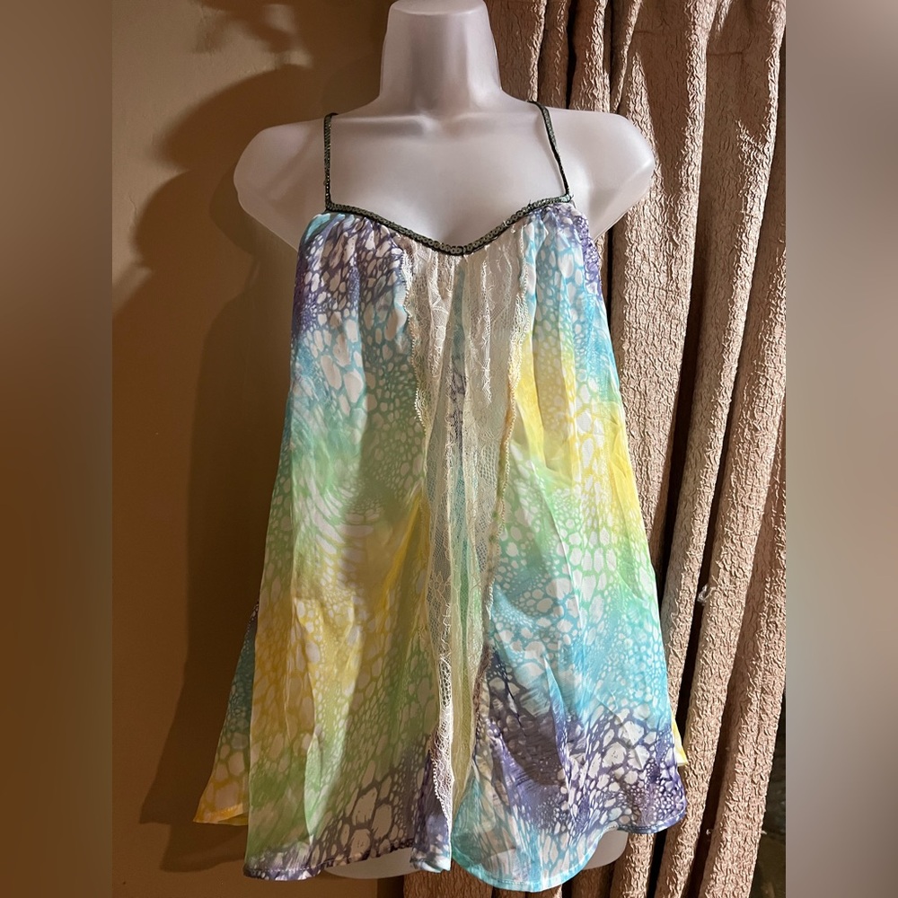 Free People sheer boho camisole top . Mermaid seaside